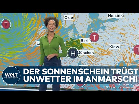 WETTER: Unwetter und Starkregen! Regional wird die Woche in Deutschland ungemütlich