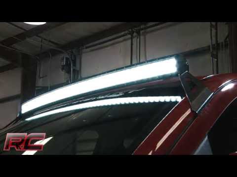 2014-2018 Chevrolet / GMC 1500 Upper Windshield Curved Light Bar Mounts by Rough Country