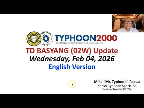 TD BASYANG (02W) Update - Wednesday, 02/04/26 (English Ver)