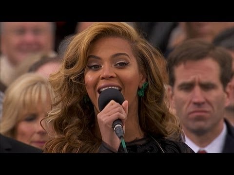 Beyonce National Anthem at Presidential Inauguration Ceremony 2013 | ABC News