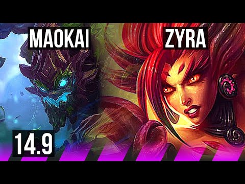 MAOKAI & Varus vs ZYRA & Miss Fortune (SUP) | 7k comeback | KR Diamond | 14.9