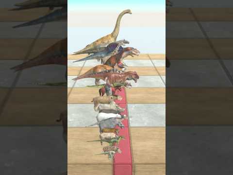 Speed ​​race with all ARBS units. Sprinting! - Animal Revolt Battle Simulator #shorts