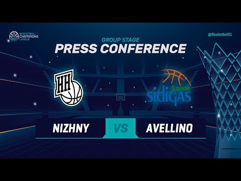 Nizhny Novgorod v Sidigas Avellino - Press Conference - Basketball Champions League 2018-19