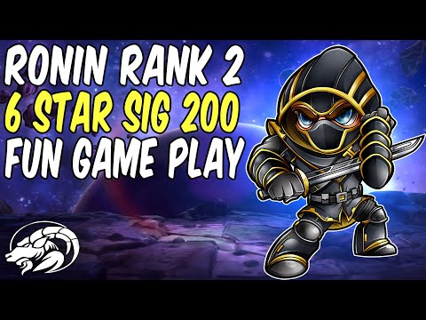 Ronin 6 Star Rank 2 Signature 200 Game Play | Marvel Contest of Champions