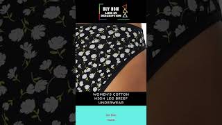 Women’s High Leg Brief Underwear #shorts #shortvideo #youtubeshorts