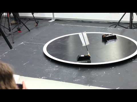 Fastest little guy in 3kg sumo bot competition at RobotexEstonia 2014 by Gundars Miezītis