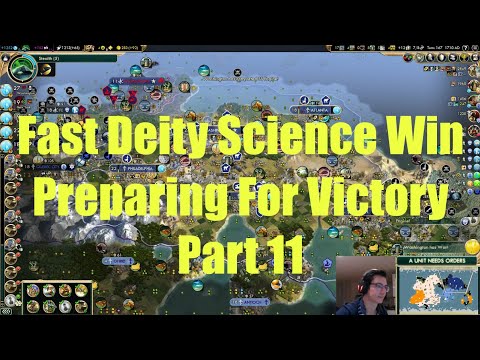 Civ 5 Deity Game 1: Fast Turn 167 Science Victory (Quick Speed) - Part 11 - Preparing For Victory