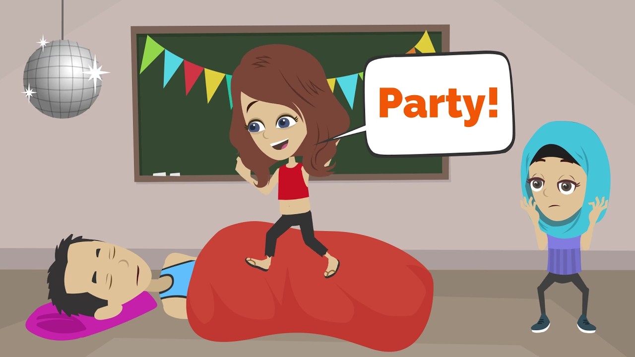 Mia macht eine heftige Party in der Schule