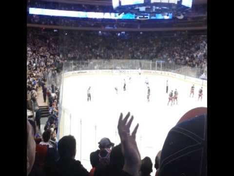 Ryan Callahan's Breakaway Goal vs Tampa Bay Lightning 2-10-13 at MSG