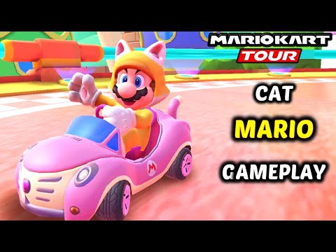 Mario Kart Tour - Cat Mario Gameplay