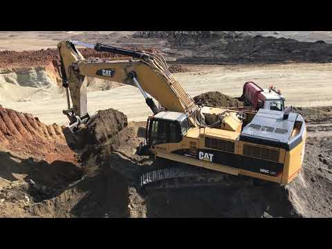 Caterpillar 385C Excavator Loading Trucks - Sotiriadis Ate
