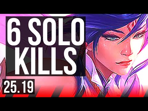 FIORA vs IRELIA (TOP) | 6 solo kills, Dominating | KR Challenger | 25.19