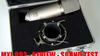 Video thumbnail for MXL 992 condenser microphone review (english) by 325Radio