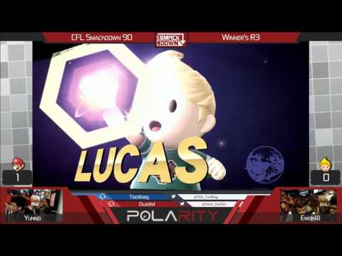 CFL Smackdown 90 WiiU - Yunno (Mario) vs Ewok41 (Cloud, Lucas) - Winners R3