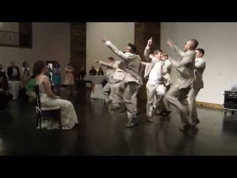 Groom and Groomsmen Perform Uptown Funk #hitchingthehoustons