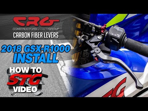 CRG 2018 Suzuki GSX-R1000 Carbon Fiber Levers Install | Sportbike Track Gear