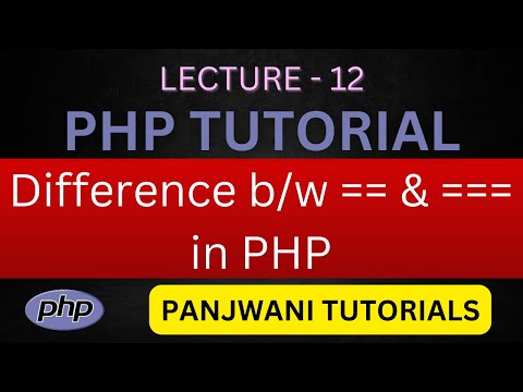 Learning PHP in hindi video 12