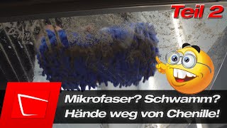 Das richtige Waschwerkzeug kaufen Wollhandschuh vs. Mikrofaserhandschuh vs. Schwamm XXL Guide Teil 2
