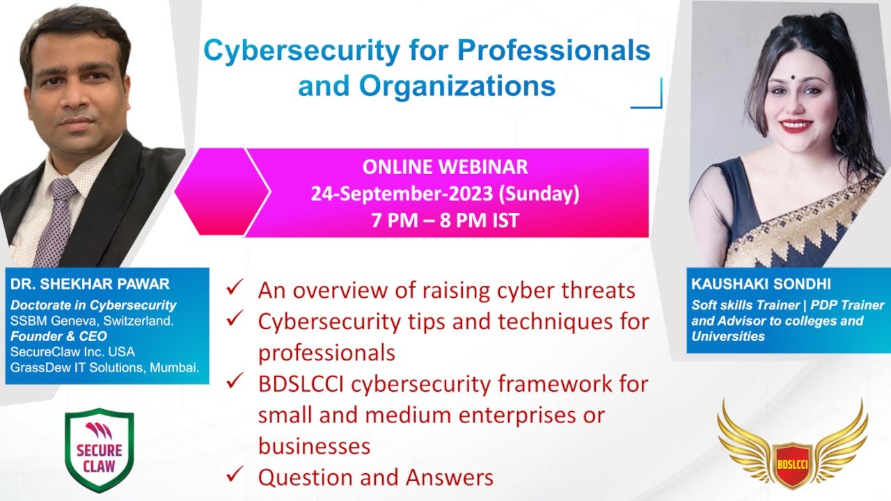 BDSLCCI (Webinar Recording) | Dr. Shekhar Pawar - YouTube