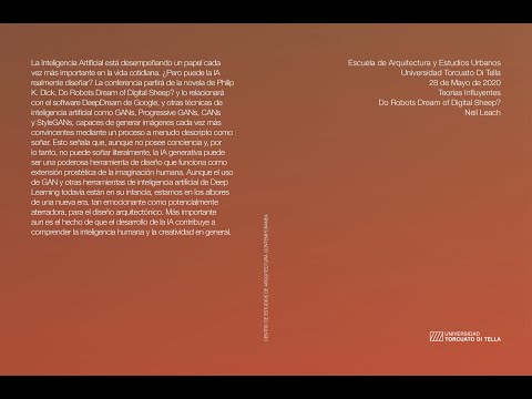 Do Robots Dream of Digital Sheep?. Conferencia de Neil Leach