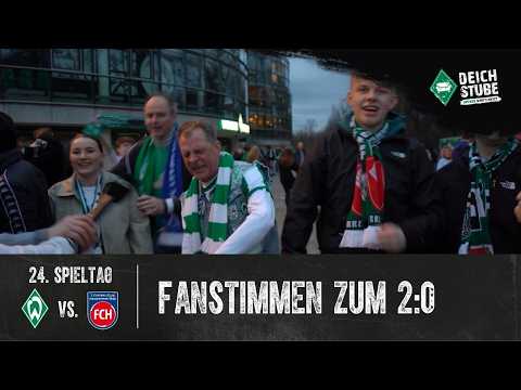 „Einfach nur geil!“ - Heilfrohe Werder-Fans feiern „absolute Befreiung“ gegen Heidenheim