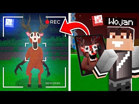 I'm spying on a SCARY DEER ON CAMERA 📸 in Minecraft!