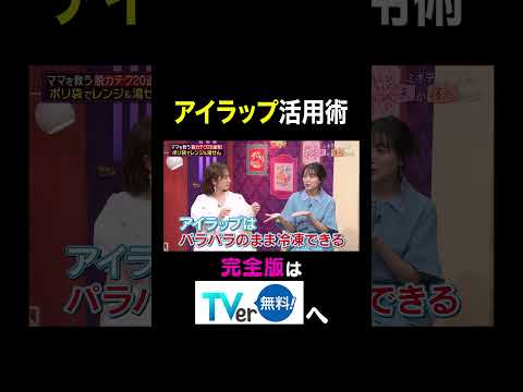 【夫が寝たあとに】アイラップ活用術 #夫が寝たあとに #藤本美貴 #ミキティ #横澤夏子#shorts