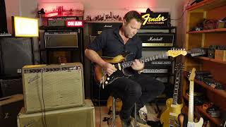 Video thumbnail for STEVIE RAY VAUGHAN Tones from a 1963 Vibroverb Reissue by Floyd's Vintage Guitars