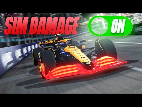 100% Race at Monaco with Simulation Damage