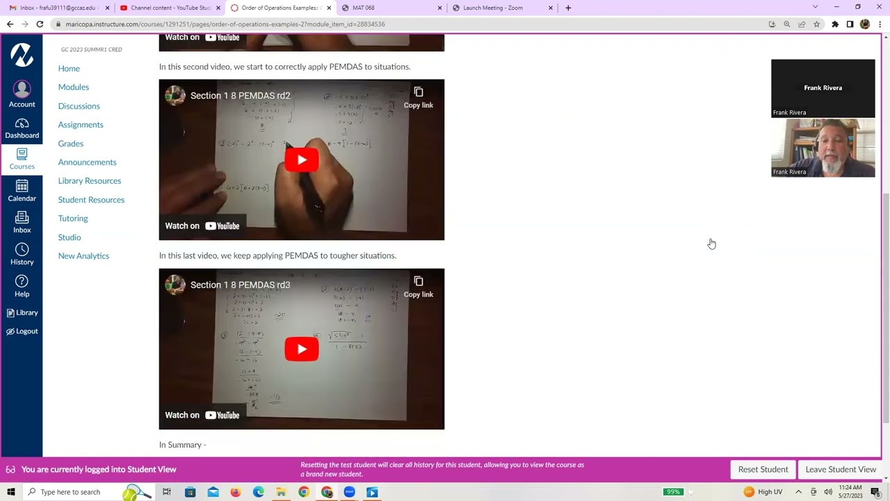 MAT 114 Module Overview