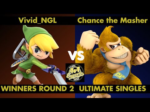SSBU - 4o4 Smash Monthly 4 - Vivid_NGL (Toon Link) vs Chance the Masher (Donkey Kong) - Winners R2