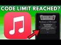 Your Code Limit Has Been Reached Apple Music / Fix