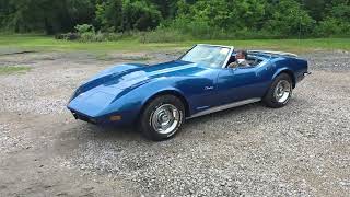 1973 Chevrolet Corvette Convertible Walk Around and Drive Away