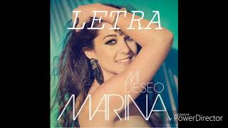 Marina Mi Deseo LETRA (Lyric)