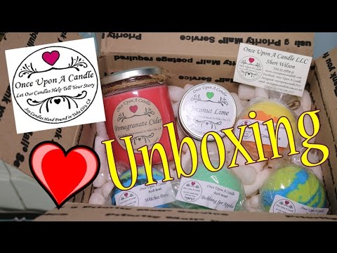 ONCE UPON A CANDLE Haul Unboxing Bath Bombs, Candles & More!