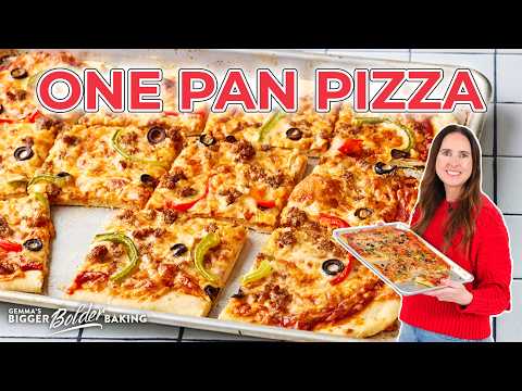 Sheet Pan Pizza (Crispy, Bakery-Style in One Pan)