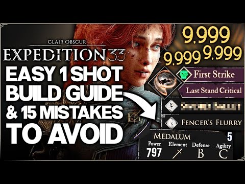 Clair Obscur Expedition 33 - Best OP HIGHEST DAMAGE Early Build Guide - 17 Stats Skills Power Tips!