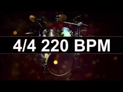 🔴 Drums Metronome 220 BPM