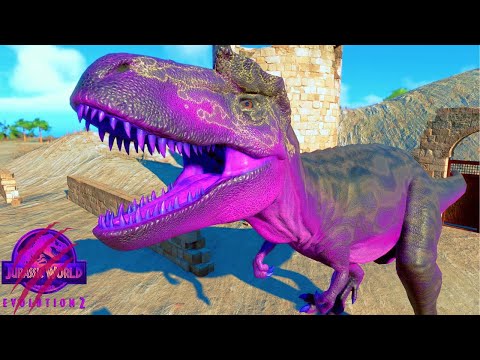 New PURPLE ALBERTOSAURUS VS All Large Carnivore Dinosaurus Battle | Jurassic World Evolution 2