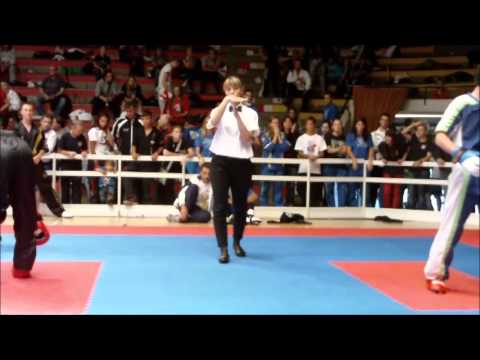 WAKO WC 2012 Bratislava Point fighting juniors -63kg Rok Gregorič vs Adam Blauhorn