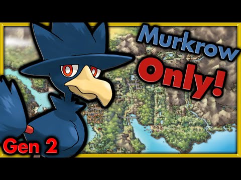 Can I Beat Pokemon Gold with ONLY Murkrow? 🔴 Pokemon Challenges