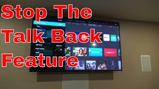Vizio Smart TV: How TO Turn Off The Talk Back Feature