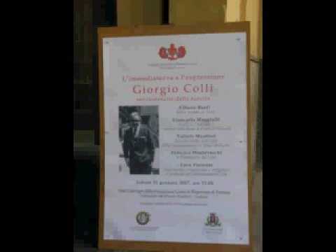 Conferenza "L'immediatezza e l'espressione - Giorgio Colli"