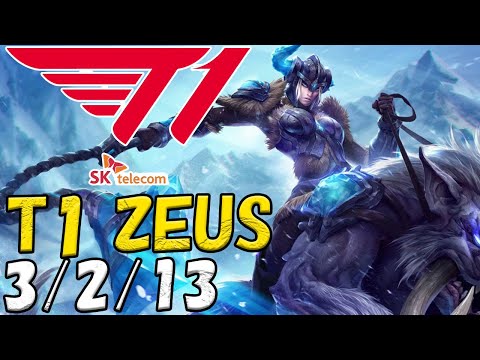 T1 Zeus セジュアニ(Sejuani) VS イレリア(Irelia) TOP patch 13.3 KR RANK