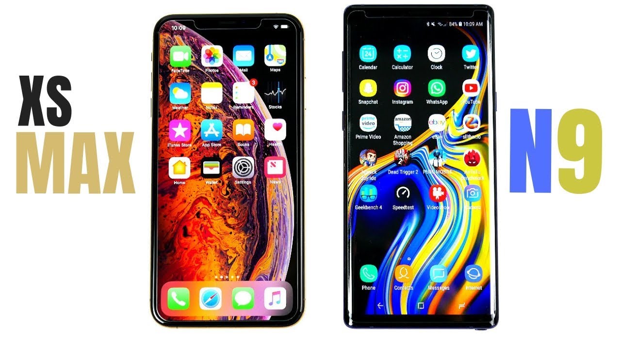 iPhone XS Max vs Galaxy Note 9 Speed Test!