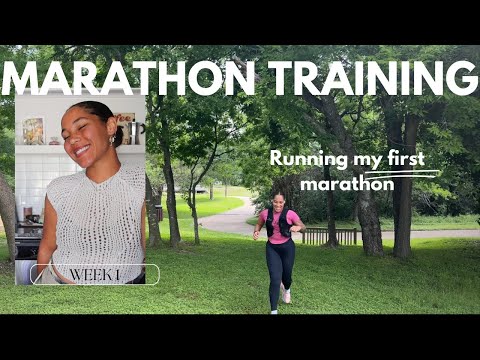 Training for my first marathon | Week 1 | Run vlog, making a plan, getting organized :)