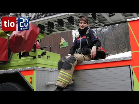 The firefighter is a woman: "But no flirting at the station."