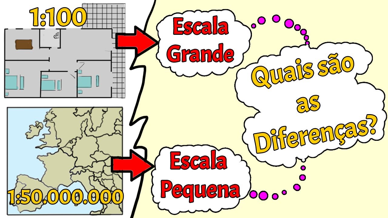 Escala Cartografica Grande x Pequena - Quais são as diferenças??