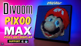 DIVOOM  PIXOO MAX  SMART DISPLAY 📺 | Custom Pixel Art LED Display | Unbox , Review & how to set up.