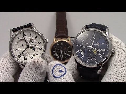 Laikrodis Orient Classic Saulė ir mėnulis RA-AK0009T10B video